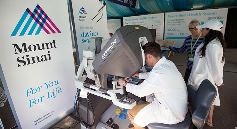 Mount Sinai presents the da Vinci® Surgical System robot at the Mount Sinai Health Concourse at the Aspen Ideas Festival