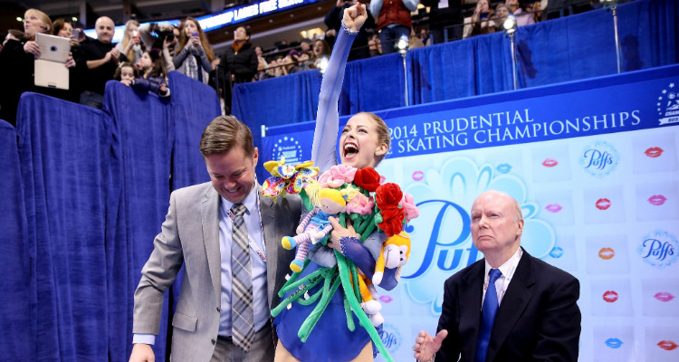 Gracie Gold in January 2014, after winning her first national championship