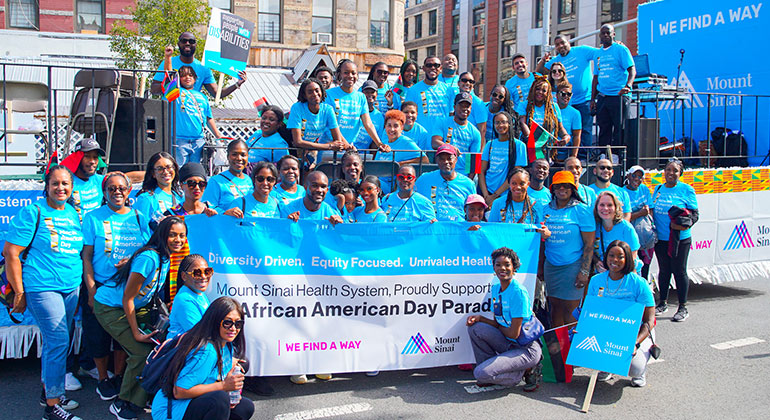 African American Day Parade float group shot