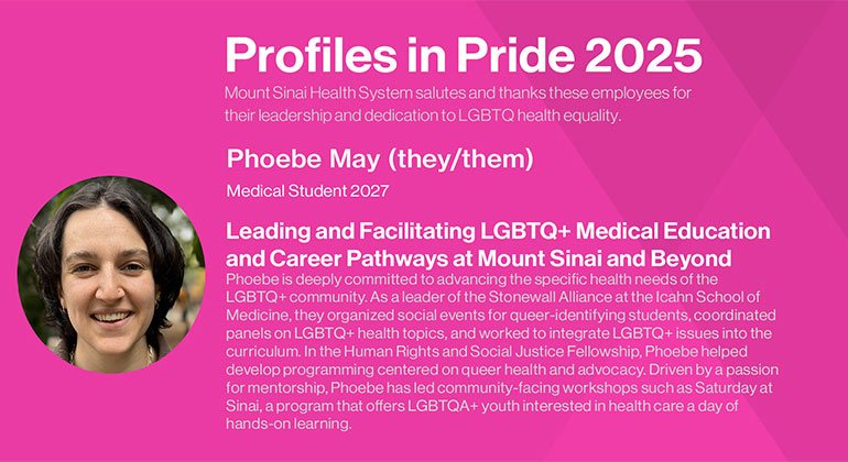 Phoebe May LBGT Health Profile in Pride