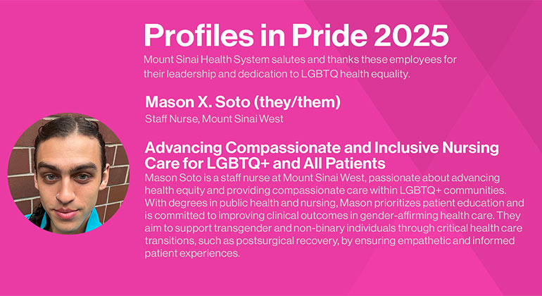 Mason X. Soto LBGT Health Profile in Pride