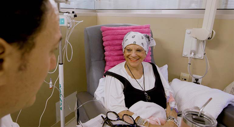 Image of patient talking to doctor