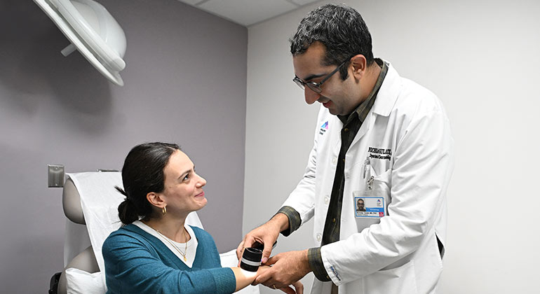 Image of patient with doctor