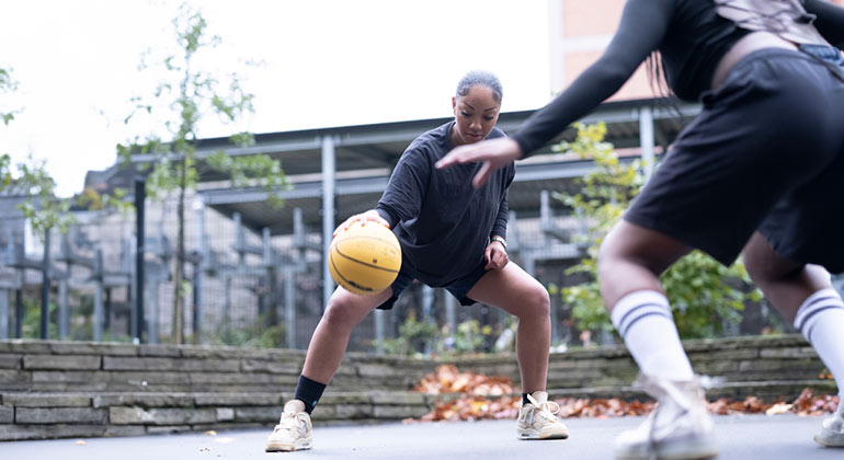 Image of women playing sports