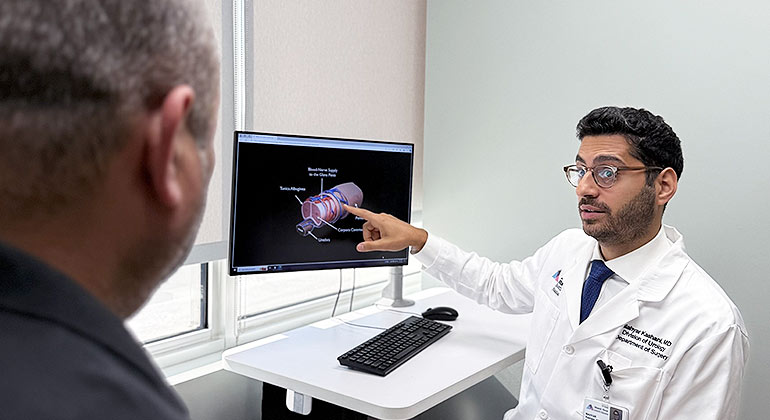 Image of doctor with patient