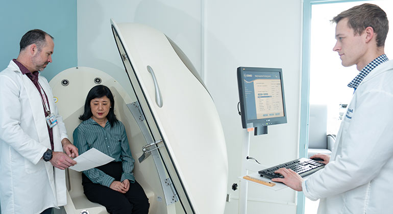 Image of doctor with patient