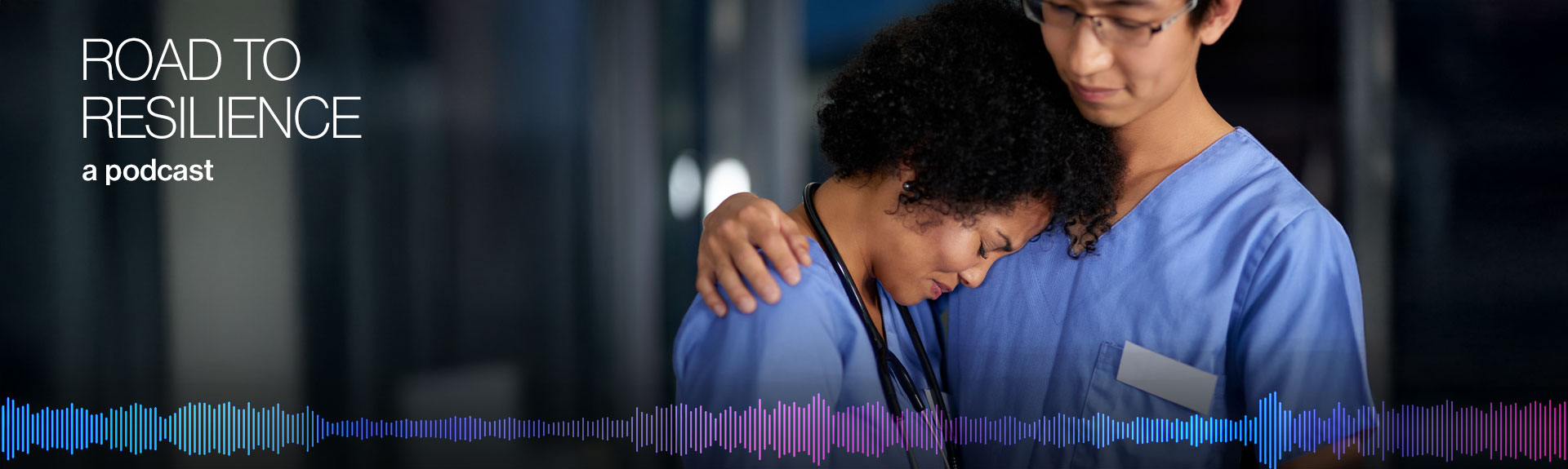 image of doctor consoling another doctor